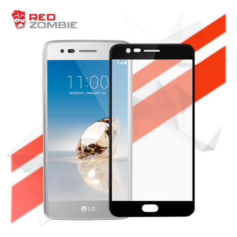 LG Aristo - Full Coverage - Side Adhesive - Tempered Glass Screen Protector