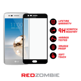 LG Aristo - Full Coverage - Side Adhesive - Tempered Glass Screen Protector
