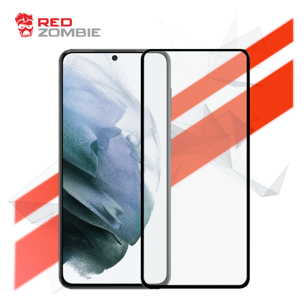 Samsung Galaxy S21- Tempered Glass Screen Protector – Red Zombie