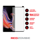 Samsung Note 9 - Tempered Glass Screen Protector - Full Coverage/Curved - Side Adhesive