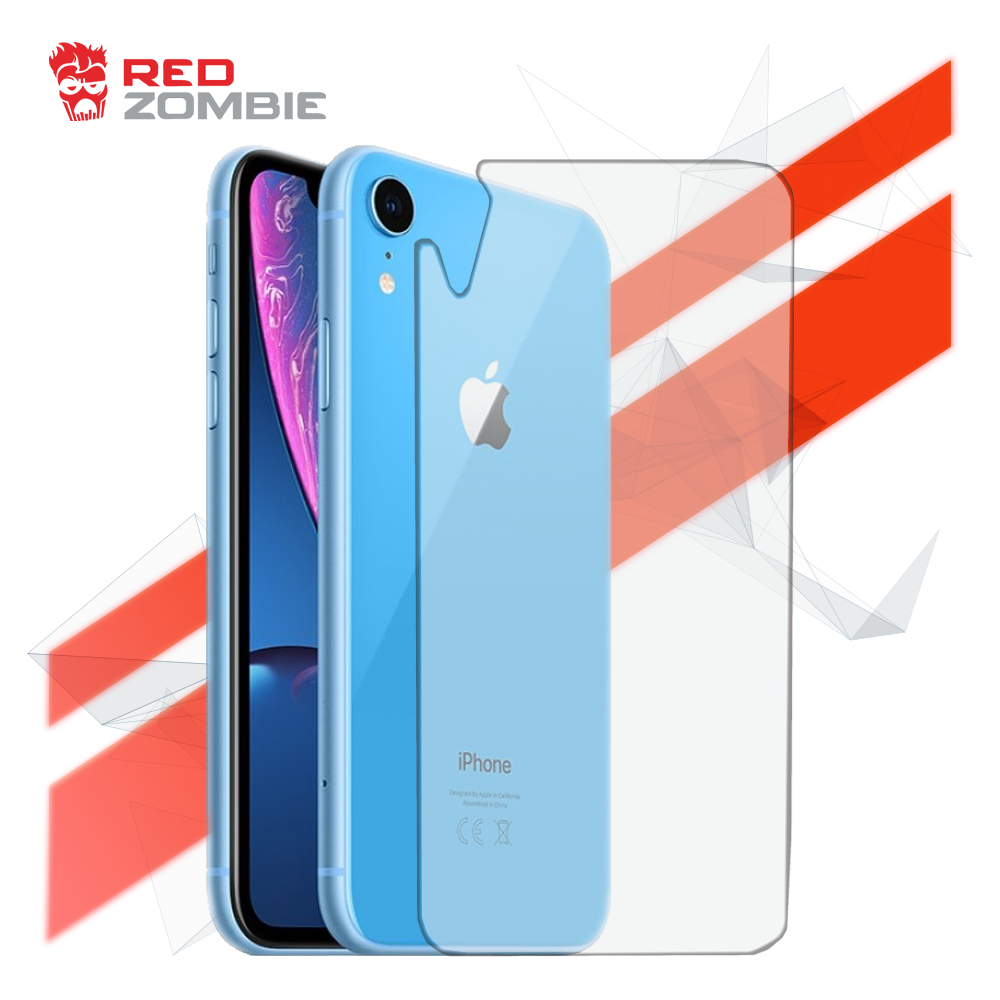Apple iPhone XR Back - Tempered Glass Screen Protector – Red Zombie